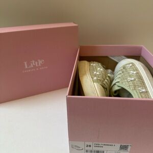 Charles & Keith Glittery Beige Sneakers